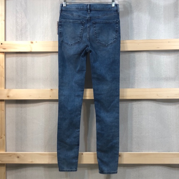 NWT Free People Busted High Rise Skinny Jeans, 27L - Picture 5 of 7